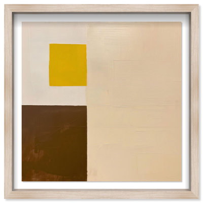 Oliver Gal Desert Cubism I Abstract - Luxury Shadowbox Framed Wall Art