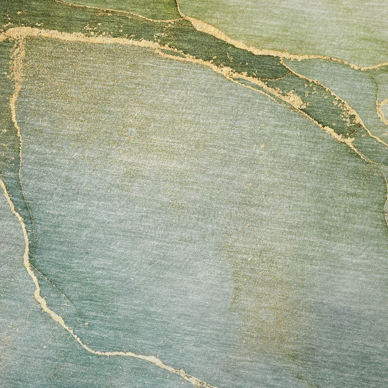 Jeté en sherpa Addison, Vert / motif abstrait 3