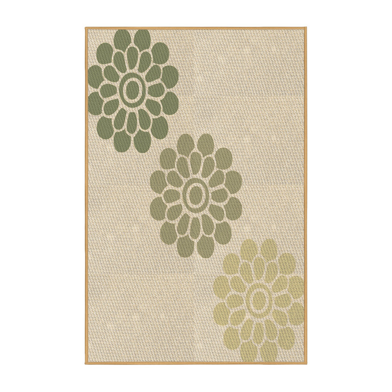Tapis brun en laine floral Smallwood, Rectangle 2 pi x 3 pi