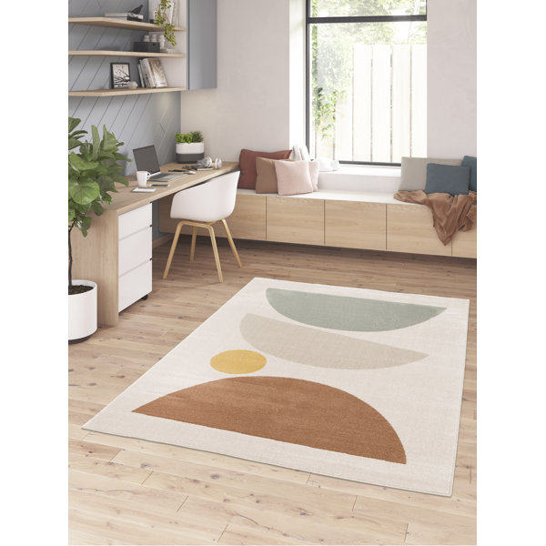 George Oliver Canady Beige/Brown/Grey Rug & Reviews | Wayfair.ie