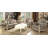 Cha Transitional Tufted Rolled Armrest Sofa with 5 Pillows and Floral Pattern-105270235-105270234