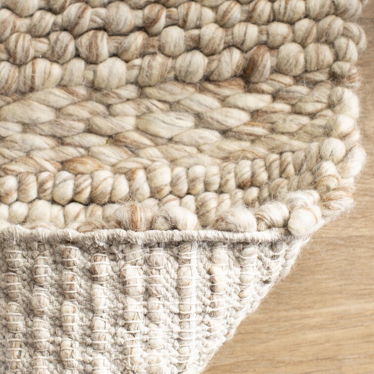 Zekia Handwoven Wool Cream Area Rug & Reviews