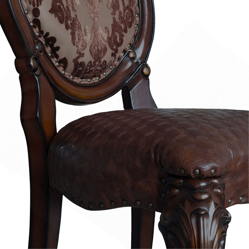 Ensemble de 2 chaises d'appoint au fini cerisier