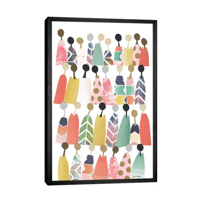 Pastel Rainbow People - Painting on Canvas