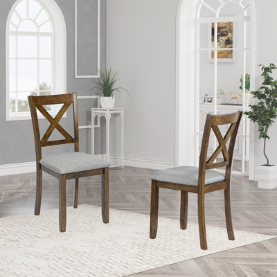 Ensemble de chaises de salle à manger pour 4 personnes, chaise de cuisine avec siège rembourré, chaise d'appoint pour salle à manger