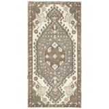 One-of-a-Kind Hand-Knotted 1960s Oushak Yastic - 1'7" x 3'1"