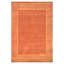 Hand Knotted Geometric Area Rug in Rust/Beige