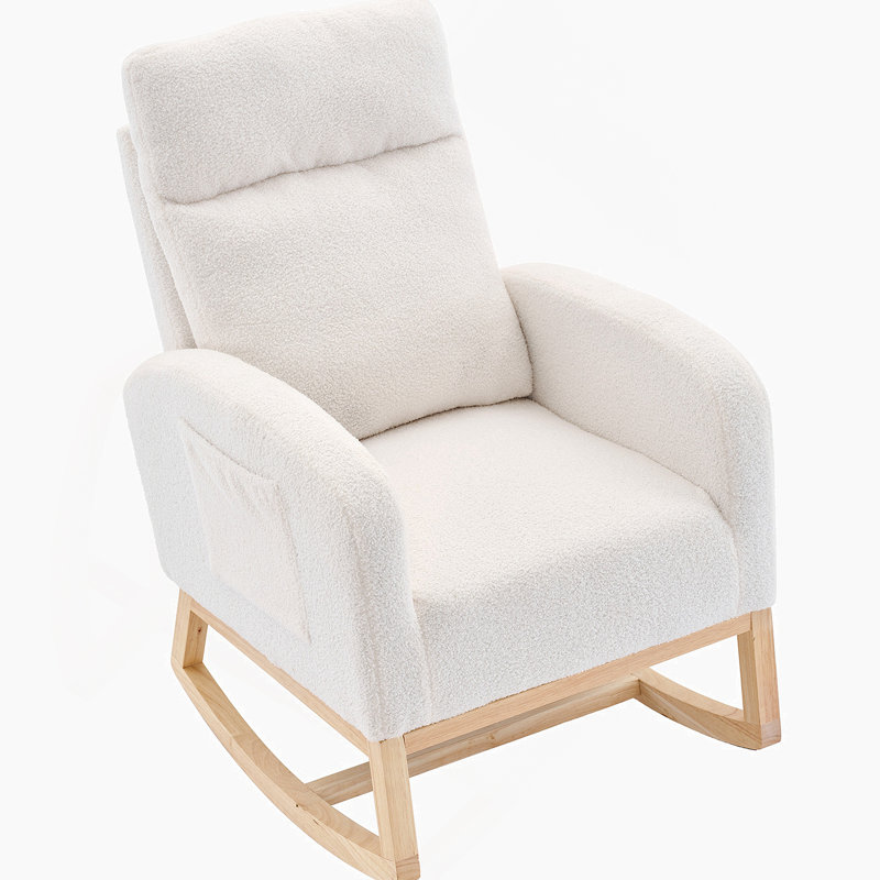Chaise berçante Modern, Blanc