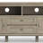 Warm Shaker 72"W Solid Wood Transitional TV Stand for TVs up to 80" with 4 Cabinets, 1 Drawer, and Flip-Down Compartment-825843496