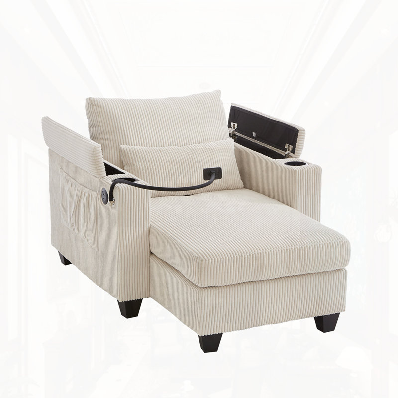 Méridienne convertible, Beige