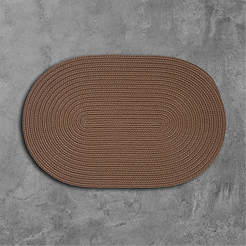 Tapis intérieur / extérieur Audryanna, Rectangle 5 pi x 7 pi, Noix de cajou