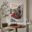 «Merry Christmas Red Truck Holiday», art de salon, impression sur toile encadrée-132863933-132863939