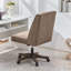 Chaise de bureau pivotante en chenille Mellins-2079463135