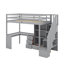 Lit mezzanine simple avec bureau et tiroirs-48034472