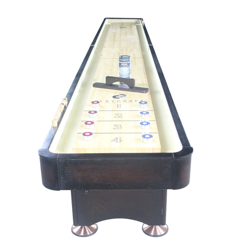 Playcraft Georgetown 2 Piece Construction Shuffleboard Table, Espresso, 16'