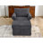 Modern Chenille Accent Chair with Ottoman Set