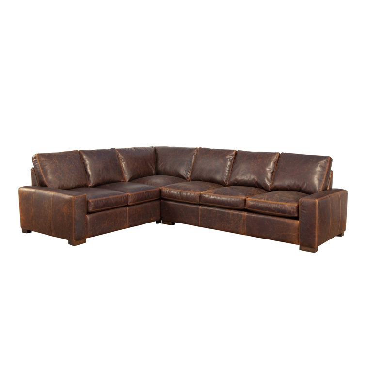 17 Stories Alcaria 2 - Piece Leather Sectional 