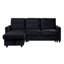 Ivy 81.5"  Velvet Reversible Sleeper Sectional Sofa With Storage Chaise And Side Pocket