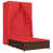Red Cushion/Brown Frame