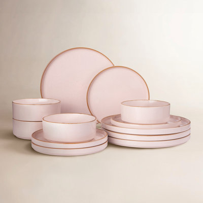  Nebula Plates And Bowls Sets, 12 Piece Dinnerware Sets