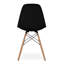 Chaise d'appoint noire et naturelle en plastique et bois-1553988892
