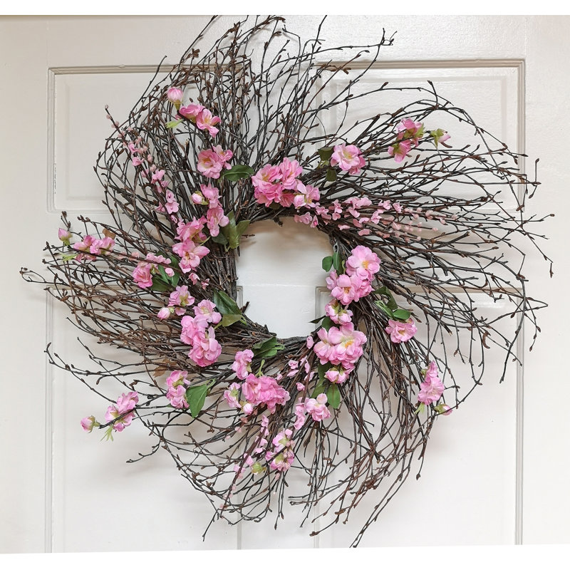 Couronne en soie 25 po Blossom, Rose