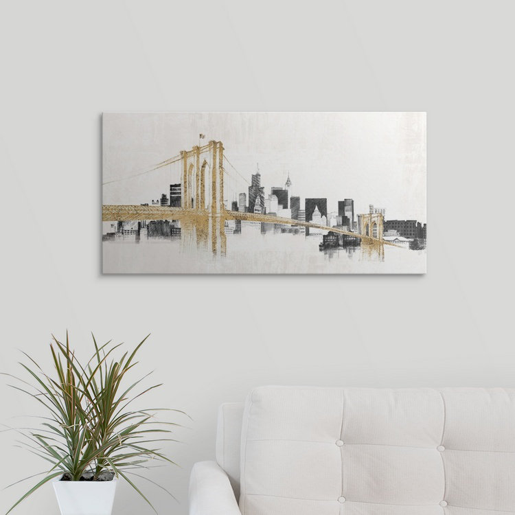«Skyline Crossing», impression de Kiralynn, H 15 po x l 30 po x P 1,5 po, Toile