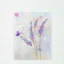 Papillon avec fleur mauve, art mural 16 po x 20 po