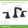 Oak Two Handle Bathroom Faucet with Push Pop Drain