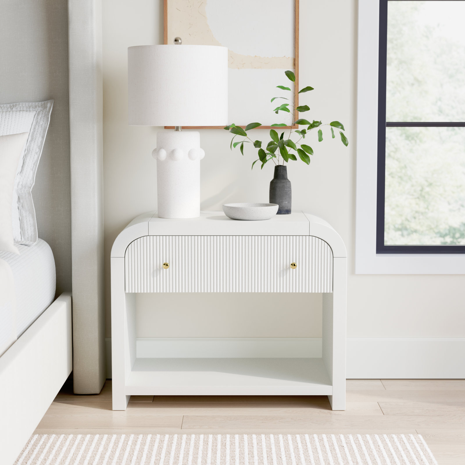 Liabella Nightstand, White