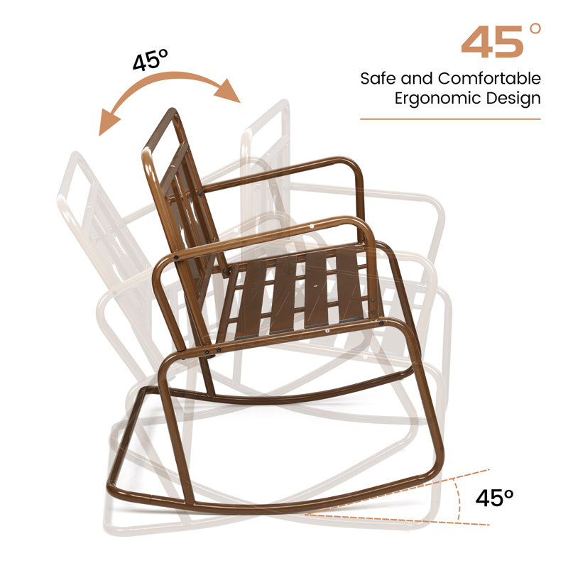 Chaise de plage Jelez, Brun