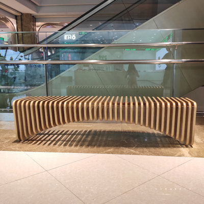 Solid Wood Simple Creative Bench