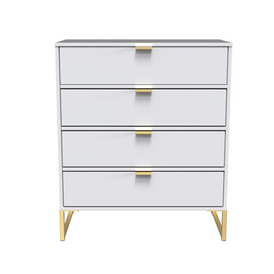 Bibek 4 Drawer Chest in Matt (Ready Assembled)