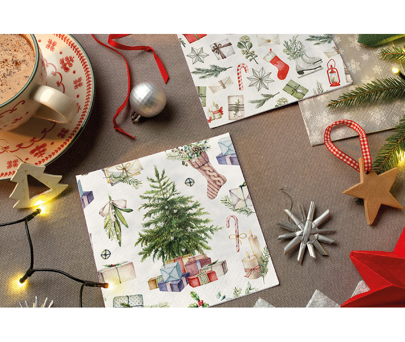 Une serviette de Noël