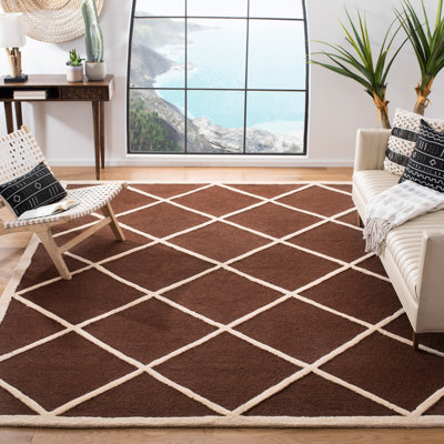 Sanyla Hand Tufted Wool Geometric Rug