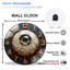 Horloge globe oculaire avec chiffres - horloge murale moderne en verre 12 po