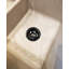 Vase de lavabo noir mat de 3 1/2 pouces en acier inoxydable 304 avec bouchon et crépine pour éviers de cuisine standard américains