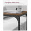 Table d'appoint en forme de C, table d'appoint avec canapé, table de canapé avec structure en métal, salon, petite table avec plateau télé (1 pièce)-107272712-107272714