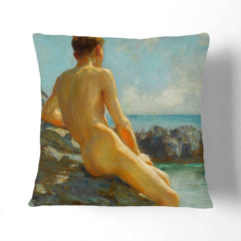 The Bather Scatter Cushion, 55cm H x 55cm W x 20cm D