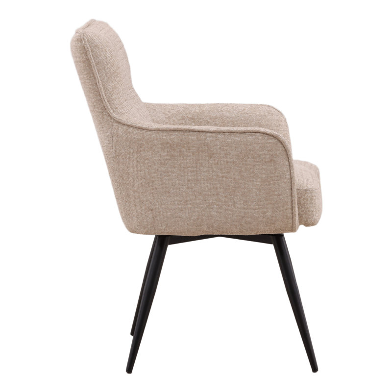 Adelise Swivel Chair Beige, Beige