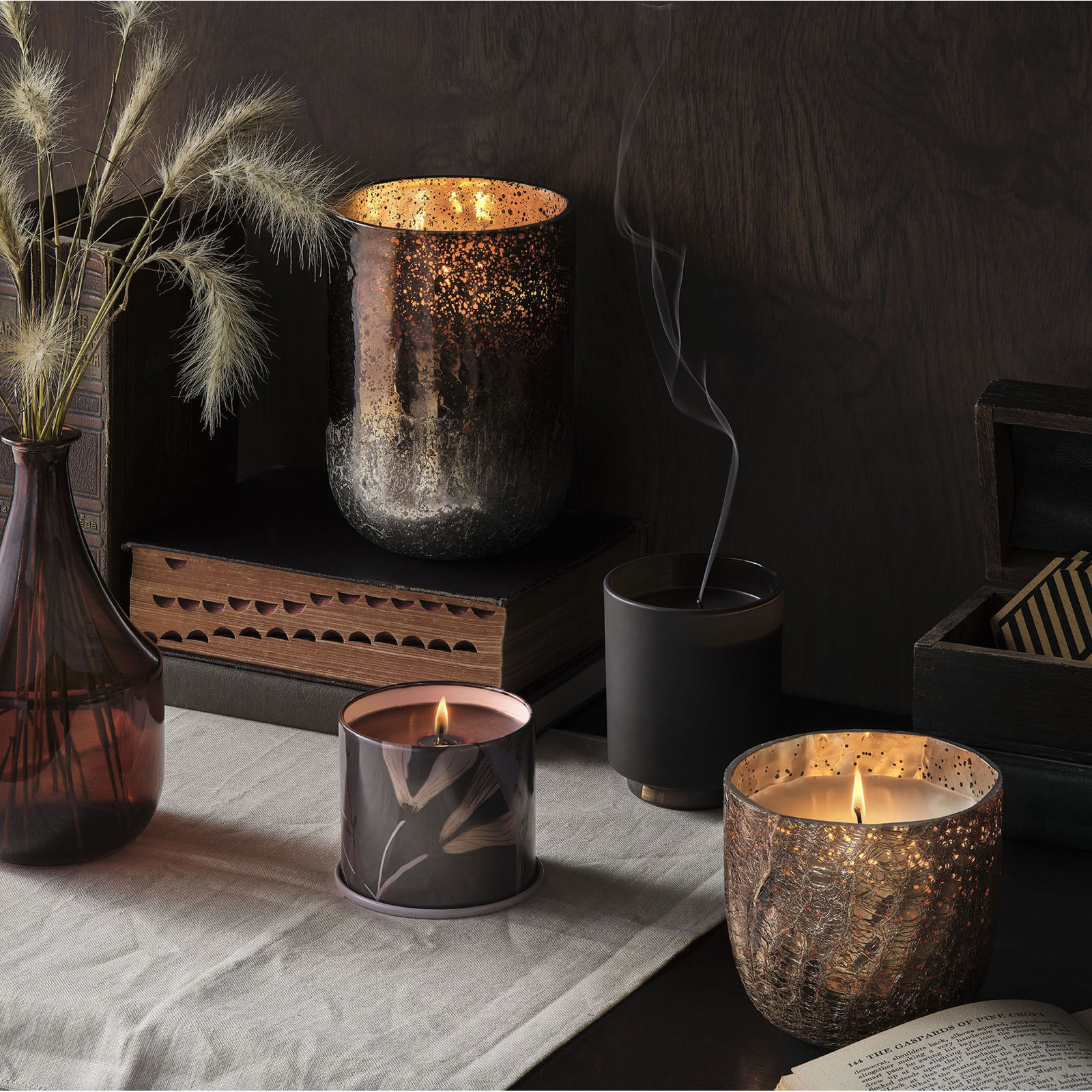 Woodfire Scented Jar Candle, Large Radiant Glass