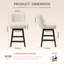 Swivel Yes Upholstered Bar Stool with Solid Wood Frame-132836393-132836394