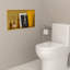 Niche de douche en acier inoxydable 24 po x 12 po Niche de salle de bain Niche de savon mural Organisateur de décoration rectangulaire pour le rangement horizontal-101444677