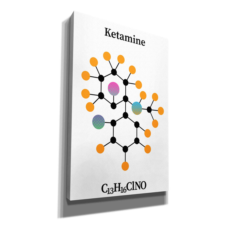 Ketamine Molecule par Maxim, H 40 po x l 26 po x P 1,5 po