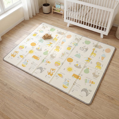 Double-sided Toddler Play Mat, Alphabet & Roads