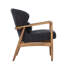 Fauteuil club en tissu Hunt, Inkwell-1733627341
