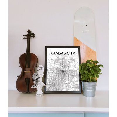 Kansas City Map - No Frame Print