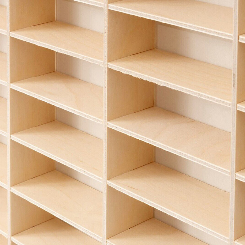 Tiered Shelf, 35.6" H X 52" W X 4" D