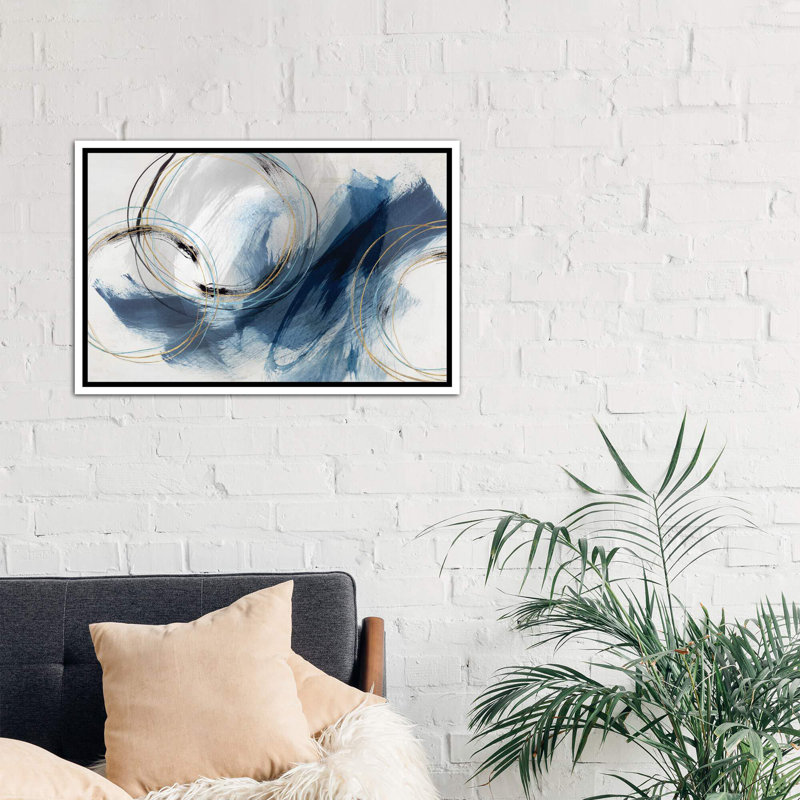 Detour by Isabelle Z Graphic Art Print, 26" H x 40" W, Floater Framed Canvas, White