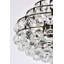 Luminaire suspendu à niveaux unique à 3 lumières avec détails en cristal Kieron-700501194-700501185